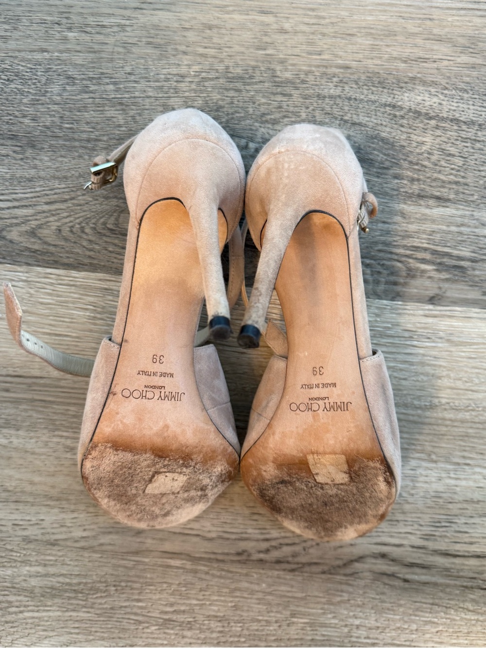 Suede Strappy Stiletto Sandals - Picture 6 of 7